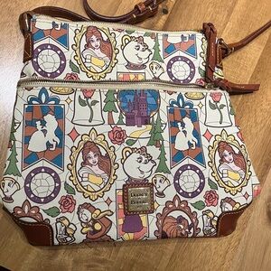 Authentic Dooney & Bourke Beauty & the Beast stained glass crossbody (sold out)
